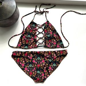 Two Piece Citrine Bathing Suit